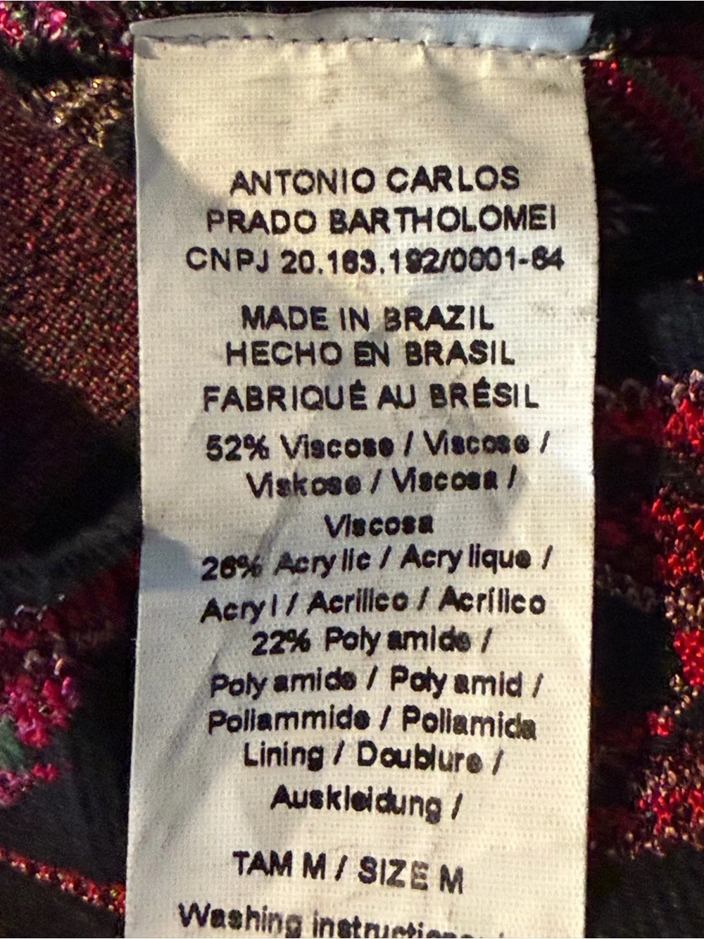 Cecilia Prado Anthropologie Roselle- SZ M- Black Red Pleated Midi Sweater Skirt